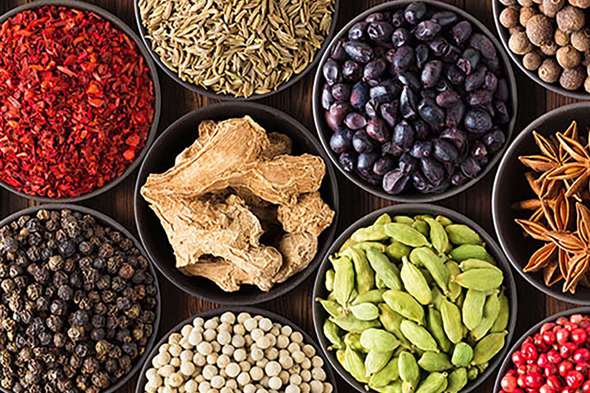 インドのスパイス、クミン・コリアンダー・ターメリック・チリ