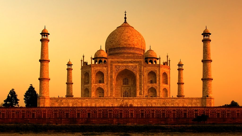 タージマハルのサンセット日没