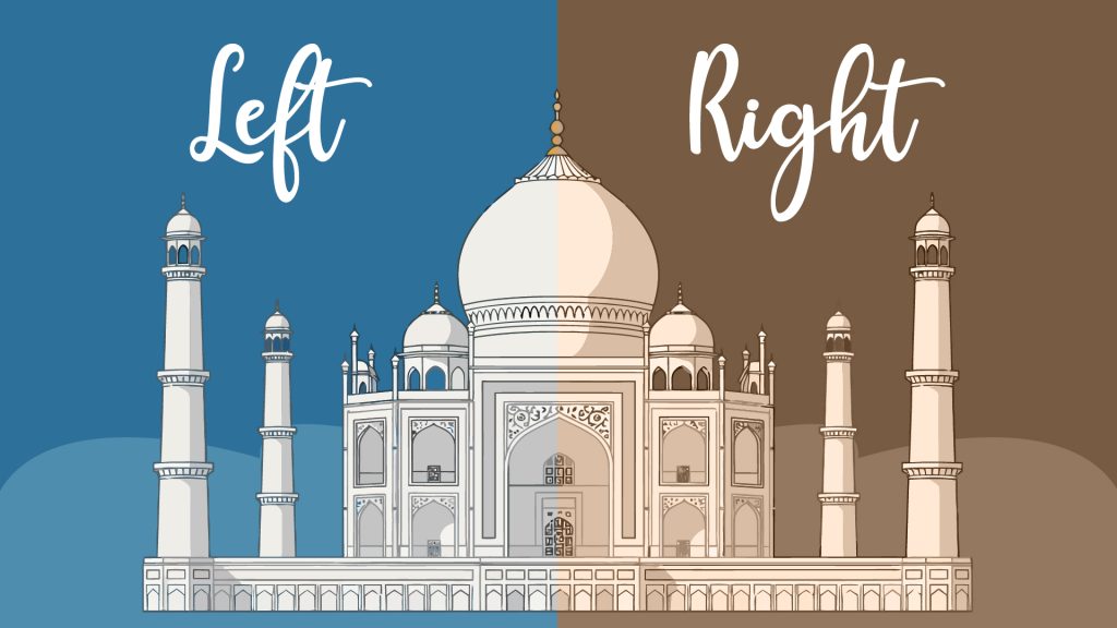 左右対称のタージ・マハル